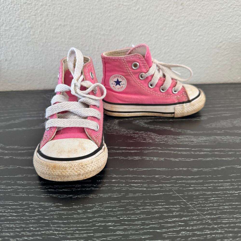 Pink Chuck Taylor All Star Converse High Top Shoe Sz 4 Little Toddler Girl Shoe